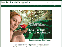 Tablet Screenshot of jardins-imaginaire.com